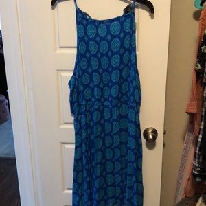 NWT Forever21 halter blue dress